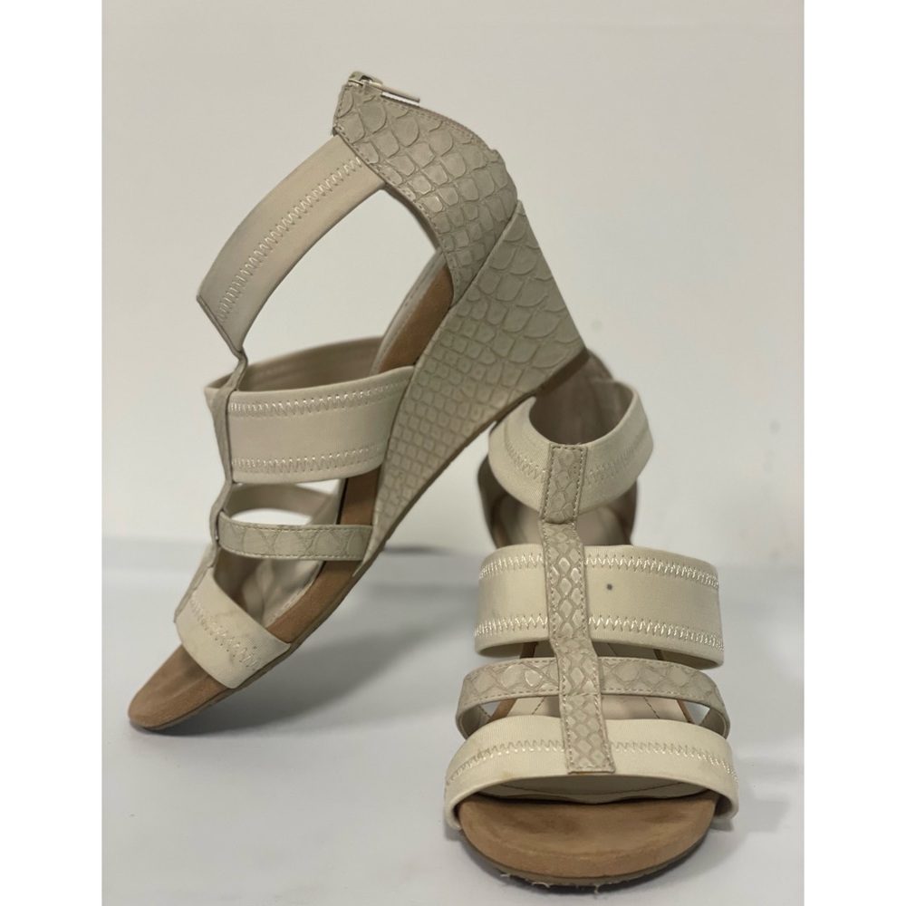 Alfani Wedge Sandal White Size 7.5